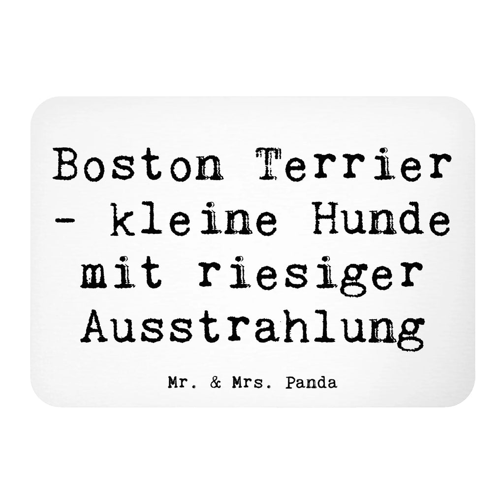Magnet Saying Boston Terrier - kleine Hunde mit riesiger Ausstrahlung Kühlschrankmagnet, Pinnwandmagnet, Notiz Magnet, Kühlschrank Dekoration, Dekomagnet, Whiteboard Magnet, Motivmagnete, Souvenir Magnet, Hund, Hunderasse, Rassehund, Hundebesitzer, Geschenk, Tierfreund, Schenken, Welpe