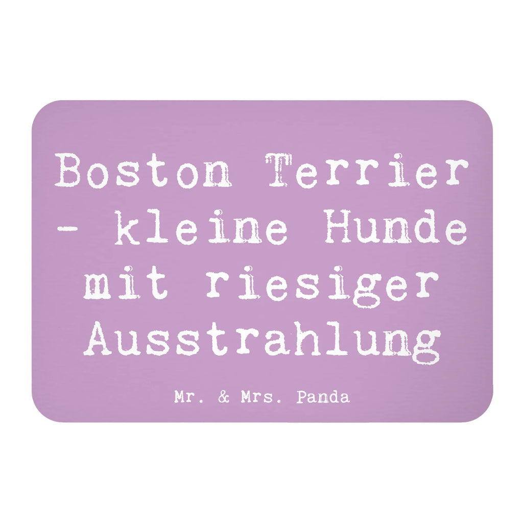 Magnet Saying Boston Terrier - kleine Hunde mit riesiger Ausstrahlung Kühlschrankmagnet, Pinnwandmagnet, Notiz Magnet, Kühlschrank Dekoration, Dekomagnet, Whiteboard Magnet, Motivmagnete, Souvenir Magnet, Hund, Hunderasse, Rassehund, Hundebesitzer, Geschenk, Tierfreund, Schenken, Welpe