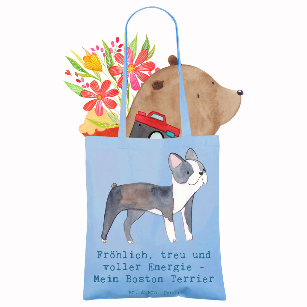 Tragetasche Boston Terrier Freude Laptoptasche, Schultertasche, Stofftasche, Stoffbeutel, Badetasche, Jutebeutel, Shopper, Jutetasche, Tasche, Tragetasche, Einkaufstüte, Strandtasche, Beutel, Einkaufstasche, Beuteltasche, Umhängetasche, Hund, Hunderasse, Rassehund, Hundebesitzer, Geschenk, Tierfreund, Schenken, Welpe