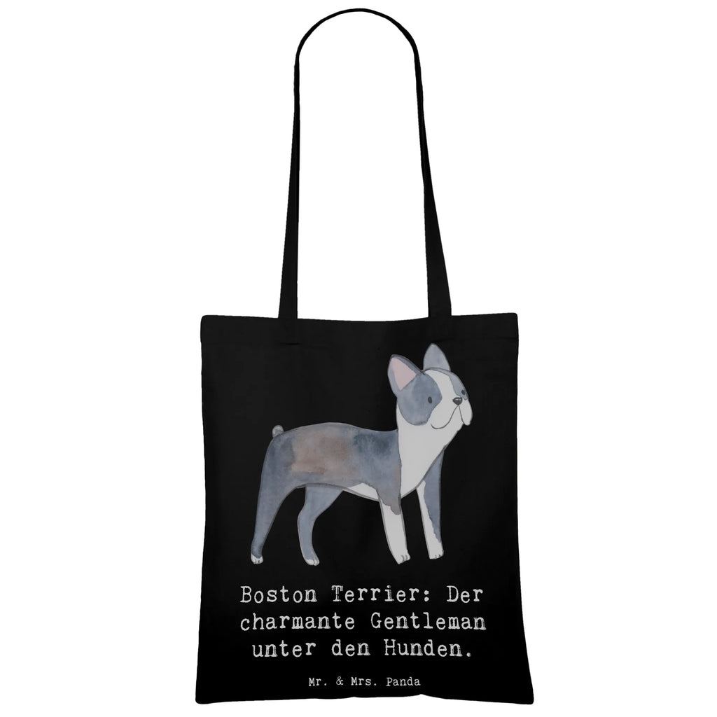 Tragetasche Boston Terrier Gentleman Einkaufstüte, Stoffbeutel, Einkaufstasche, Badetasche, Stofftasche, Umhängetasche, Beutel, Beuteltasche, Tasche, Jutetasche, Jutebeutel, Schultertasche, Strandtasche, Tragetasche, Laptoptasche, Shopper, Hund, Hunderasse, Rassehund, Hundebesitzer, Geschenk, Tierfreund, Schenken, Welpe