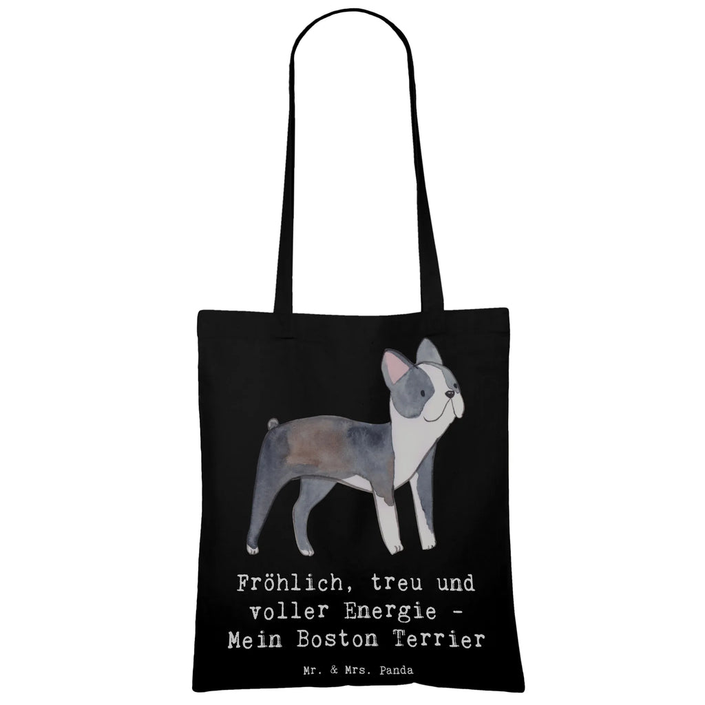 Tragetasche Boston Terrier Freude Laptoptasche, Schultertasche, Stofftasche, Stoffbeutel, Badetasche, Jutebeutel, Shopper, Jutetasche, Tasche, Tragetasche, Einkaufstüte, Strandtasche, Beutel, Einkaufstasche, Beuteltasche, Umhängetasche, Hund, Hunderasse, Rassehund, Hundebesitzer, Geschenk, Tierfreund, Schenken, Welpe