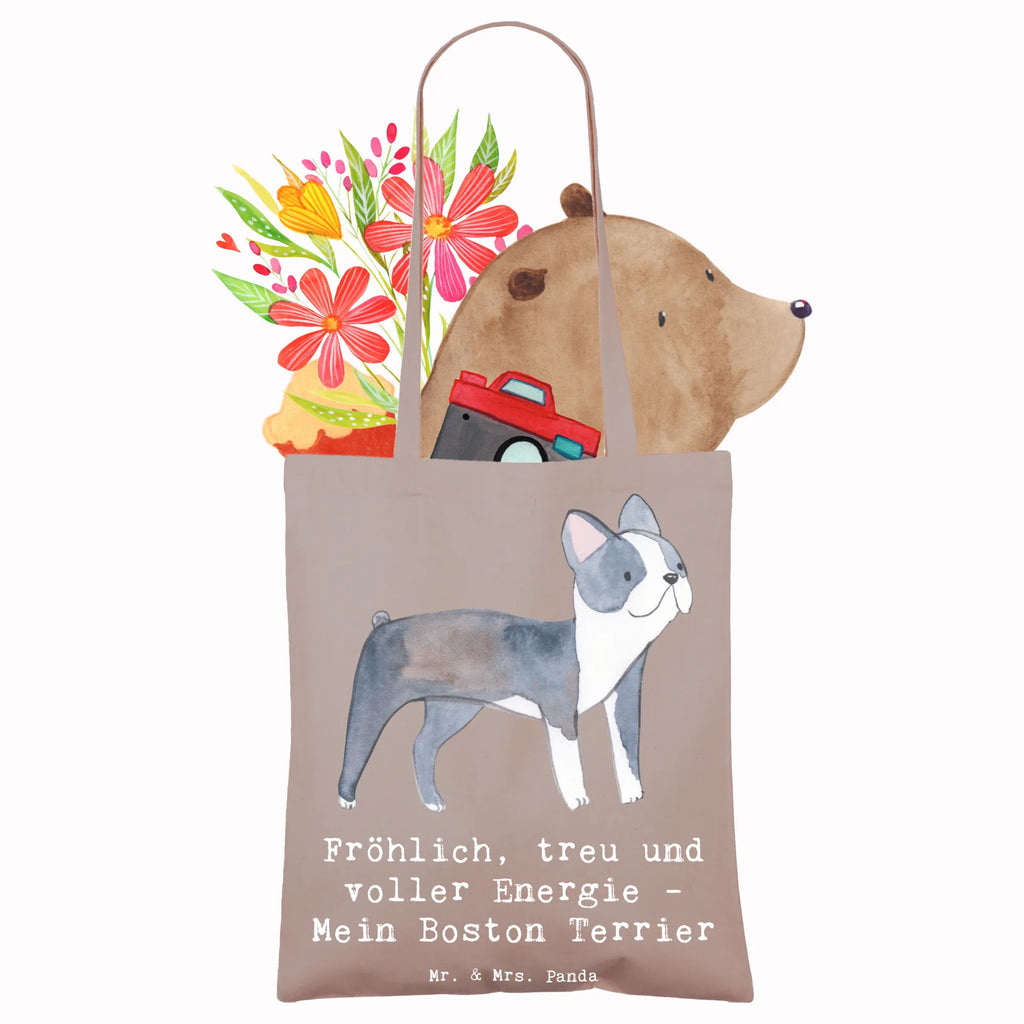 Tragetasche Boston Terrier Freude Laptoptasche, Schultertasche, Stofftasche, Stoffbeutel, Badetasche, Jutebeutel, Shopper, Jutetasche, Tasche, Tragetasche, Einkaufstüte, Strandtasche, Beutel, Einkaufstasche, Beuteltasche, Umhängetasche, Hund, Hunderasse, Rassehund, Hundebesitzer, Geschenk, Tierfreund, Schenken, Welpe
