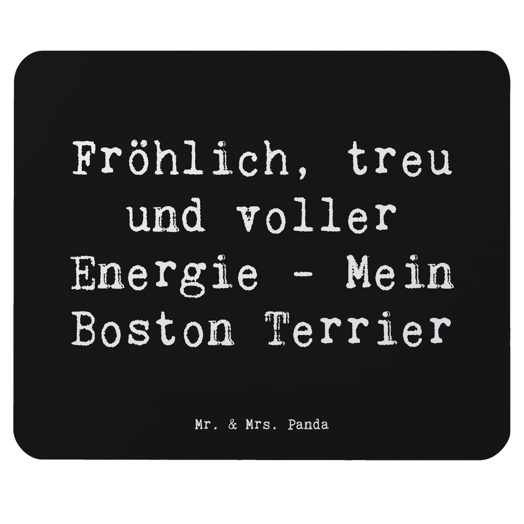 Mouse mat Saying Fröhlich, treu und voller Energie - Mein Boston Terrier Mousepad, Computer zubehör, Mauspad, Mauspad Büro, Büroausstattung, Einzigartiges Mauspad, PC Zubehör, Designer Mauspad, Mausunterlage, Arbeitszimmer, Hund, Hunderasse, Rassehund, Hundebesitzer, Geschenk, Tierfreund, Schenken, Welpe