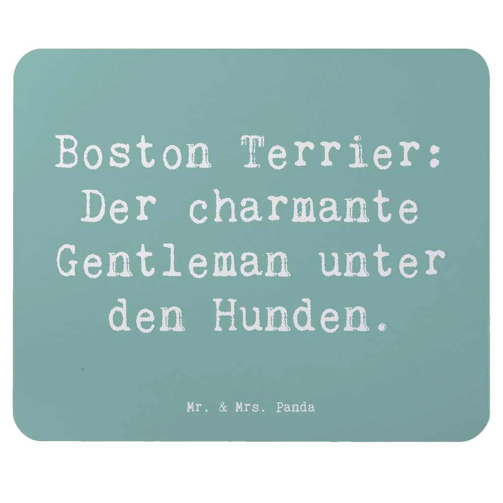 Mouse mat Saying Boston Terrier: Der charmante Gentleman unter den Hunden. Computer zubehör, Einzigartiges Mauspad, Designer Mauspad, Mausunterlage, Mauspad, Mauspad Büro, Mousepad, Arbeitszimmer, Büroausstattung, PC Zubehör, Hund, Hunderasse, Rassehund, Hundebesitzer, Geschenk, Tierfreund, Schenken, Welpe