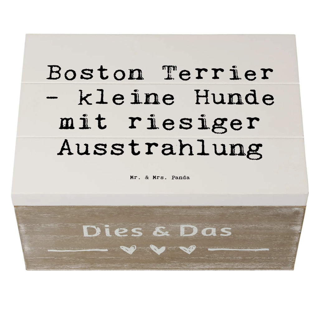 Holzkiste Spruch Boston Terrier Dekokiste, XXL, Truhe, Holzkiste, Aufbewahrungsbox, Geschenkdose, Geschenkbox, Schatulle, Erinnerungskiste, Erinnerungsbox, Kiste, Schatzkiste, Hund, Hunderasse, Rassehund, Hundebesitzer, Geschenk, Tierfreund, Schenken, Welpe
