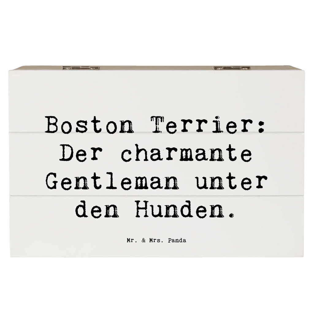 Holzkiste Spruch Boston Terrier Gentleman Erinnerungsbox, Dekokiste, Schatzkiste, Schatulle, Truhe, Geschenkdose, Kiste, Holzkiste, XXL, Geschenkbox, Aufbewahrungsbox, Erinnerungskiste, Hund, Hunderasse, Rassehund, Hundebesitzer, Geschenk, Tierfreund, Schenken, Welpe