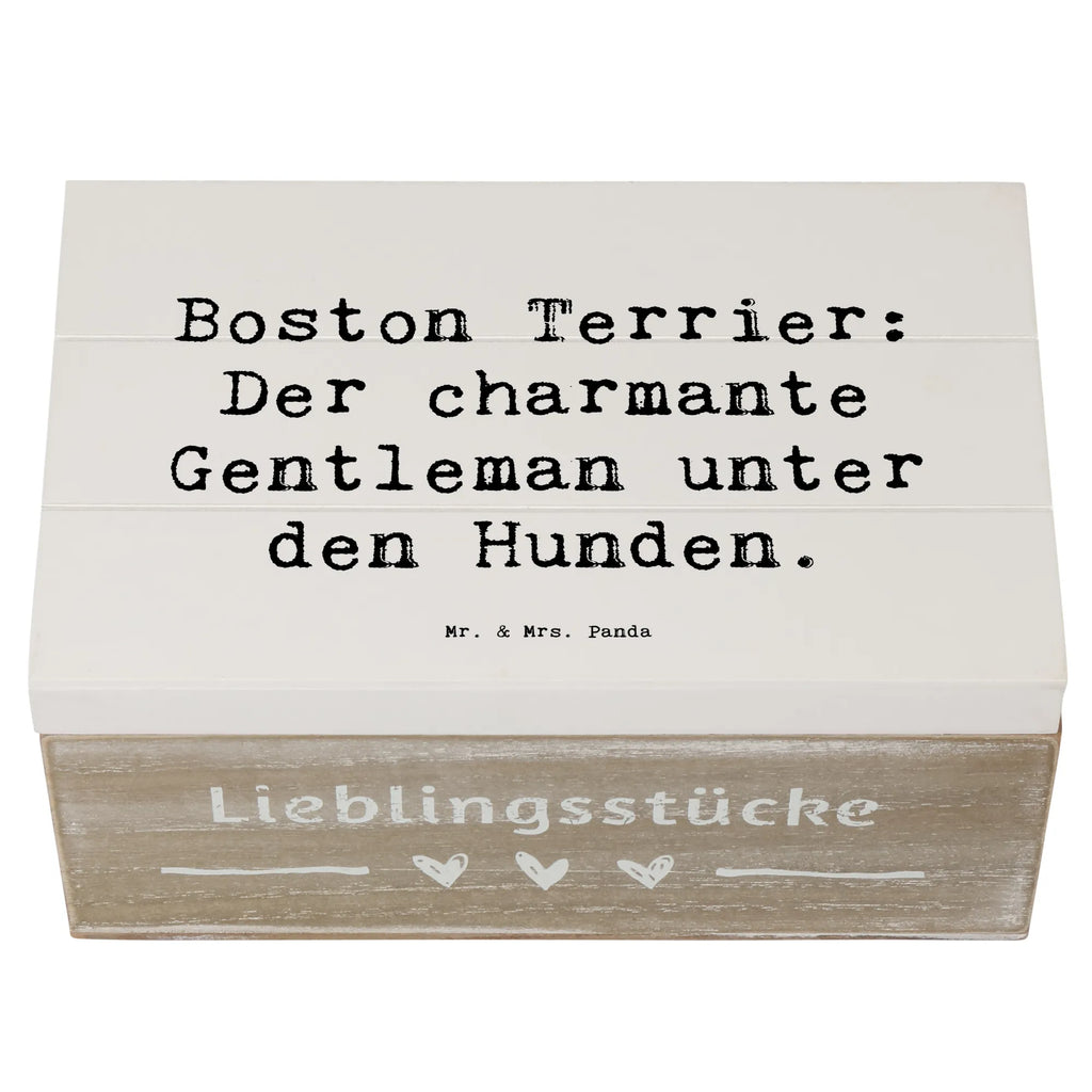 Holzkiste Spruch Boston Terrier Gentleman Erinnerungsbox, Dekokiste, Schatzkiste, Schatulle, Truhe, Geschenkdose, Kiste, Holzkiste, XXL, Geschenkbox, Aufbewahrungsbox, Erinnerungskiste, Hund, Hunderasse, Rassehund, Hundebesitzer, Geschenk, Tierfreund, Schenken, Welpe
