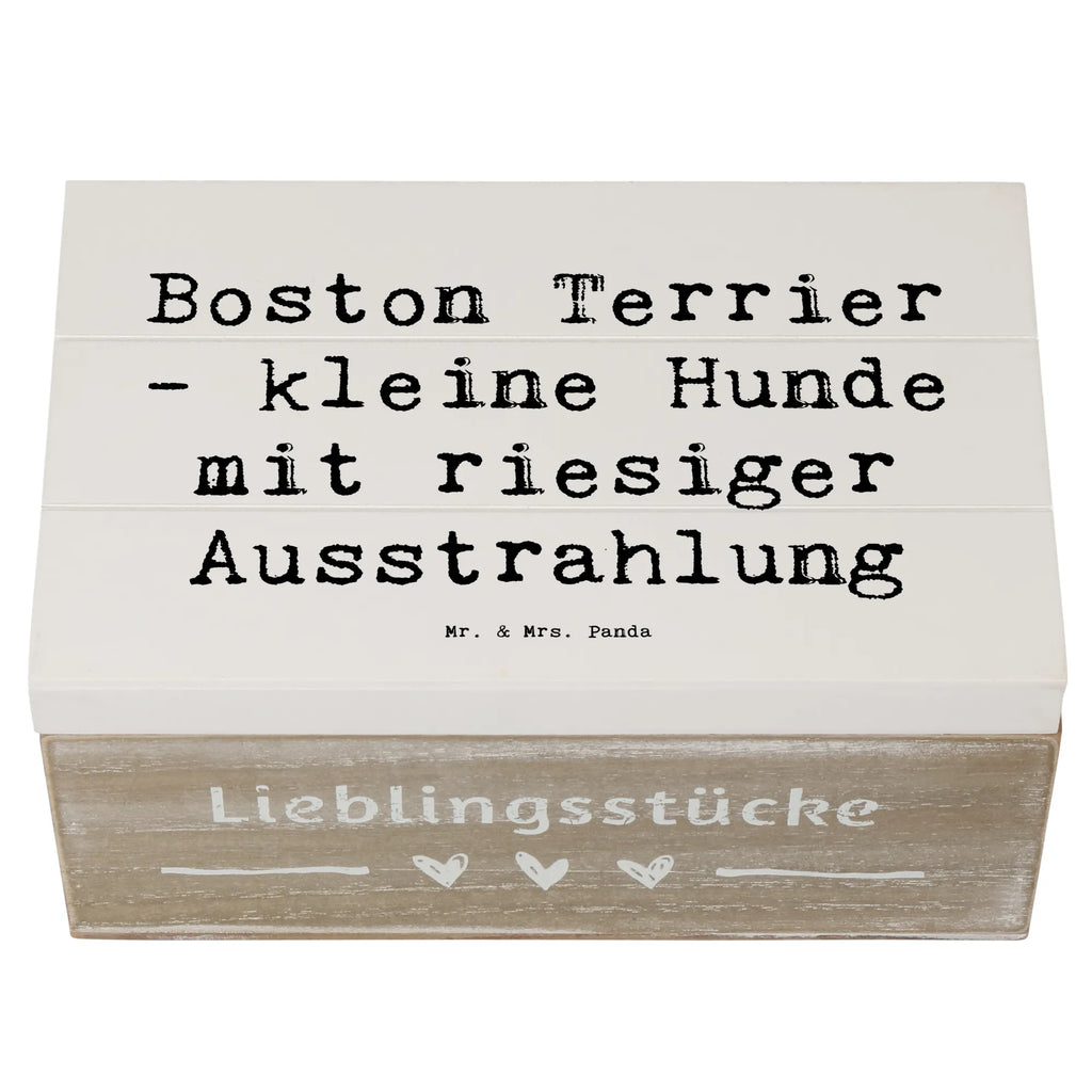 Holzkiste Spruch Boston Terrier Dekokiste, XXL, Truhe, Holzkiste, Aufbewahrungsbox, Geschenkdose, Geschenkbox, Schatulle, Erinnerungskiste, Erinnerungsbox, Kiste, Schatzkiste, Hund, Hunderasse, Rassehund, Hundebesitzer, Geschenk, Tierfreund, Schenken, Welpe
