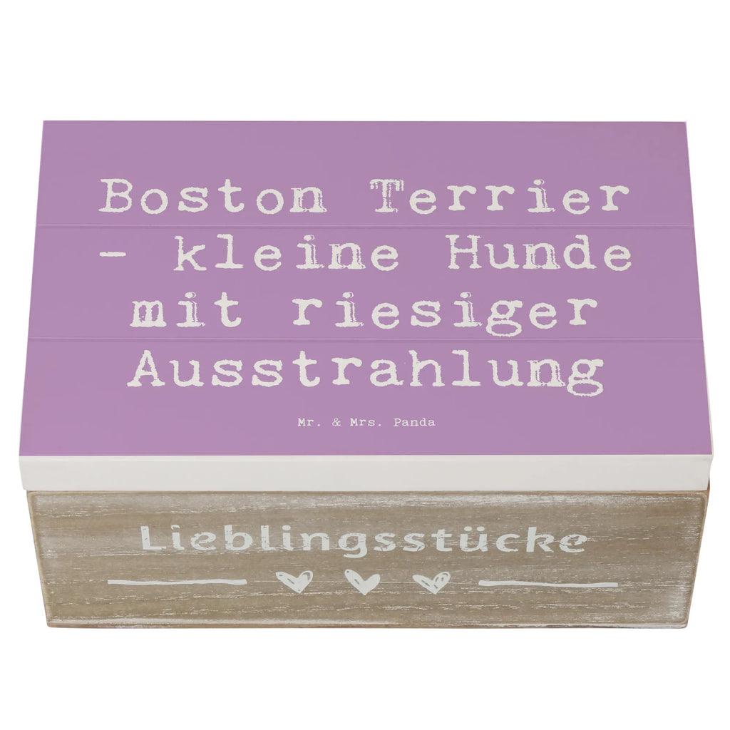 Holzkiste Spruch Boston Terrier Dekokiste, XXL, Truhe, Holzkiste, Aufbewahrungsbox, Geschenkdose, Geschenkbox, Schatulle, Erinnerungskiste, Erinnerungsbox, Kiste, Schatzkiste, Hund, Hunderasse, Rassehund, Hundebesitzer, Geschenk, Tierfreund, Schenken, Welpe