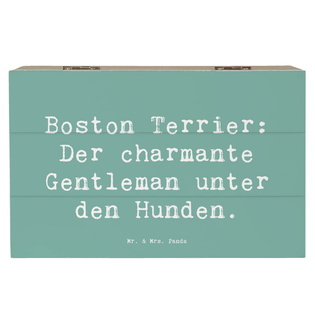 Holzkiste Spruch Boston Terrier Gentleman Erinnerungsbox, Dekokiste, Schatzkiste, Schatulle, Truhe, Geschenkdose, Kiste, Holzkiste, XXL, Geschenkbox, Aufbewahrungsbox, Erinnerungskiste, Hund, Hunderasse, Rassehund, Hundebesitzer, Geschenk, Tierfreund, Schenken, Welpe