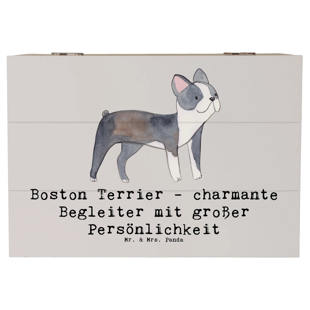 Wooden chest Boston Terrier - charmante Begleiter mit großer Persönlichkeit Erinnerungskiste, Holzkiste, Aufbewahrungsbox, Geschenkbox, Kiste, Truhe, Dekokiste, XXL, Geschenkdose, Schatzkiste, Schatulle, Erinnerungsbox, Hund, Hunderasse, Rassehund, Hundebesitzer, Geschenk, Tierfreund, Schenken, Welpe