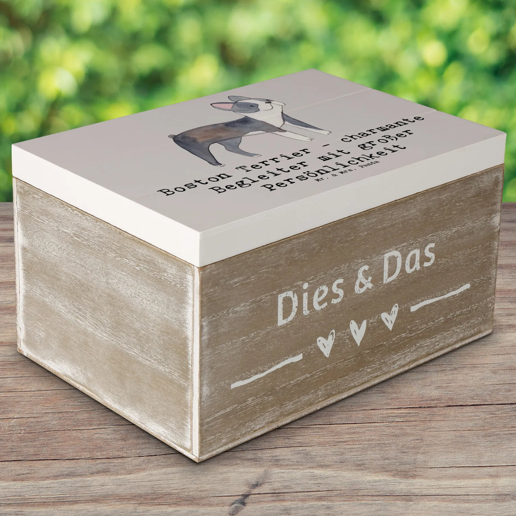 Wooden chest Boston Terrier - charmante Begleiter mit großer Persönlichkeit Erinnerungskiste, Holzkiste, Aufbewahrungsbox, Geschenkbox, Kiste, Truhe, Dekokiste, XXL, Geschenkdose, Schatzkiste, Schatulle, Erinnerungsbox, Hund, Hunderasse, Rassehund, Hundebesitzer, Geschenk, Tierfreund, Schenken, Welpe