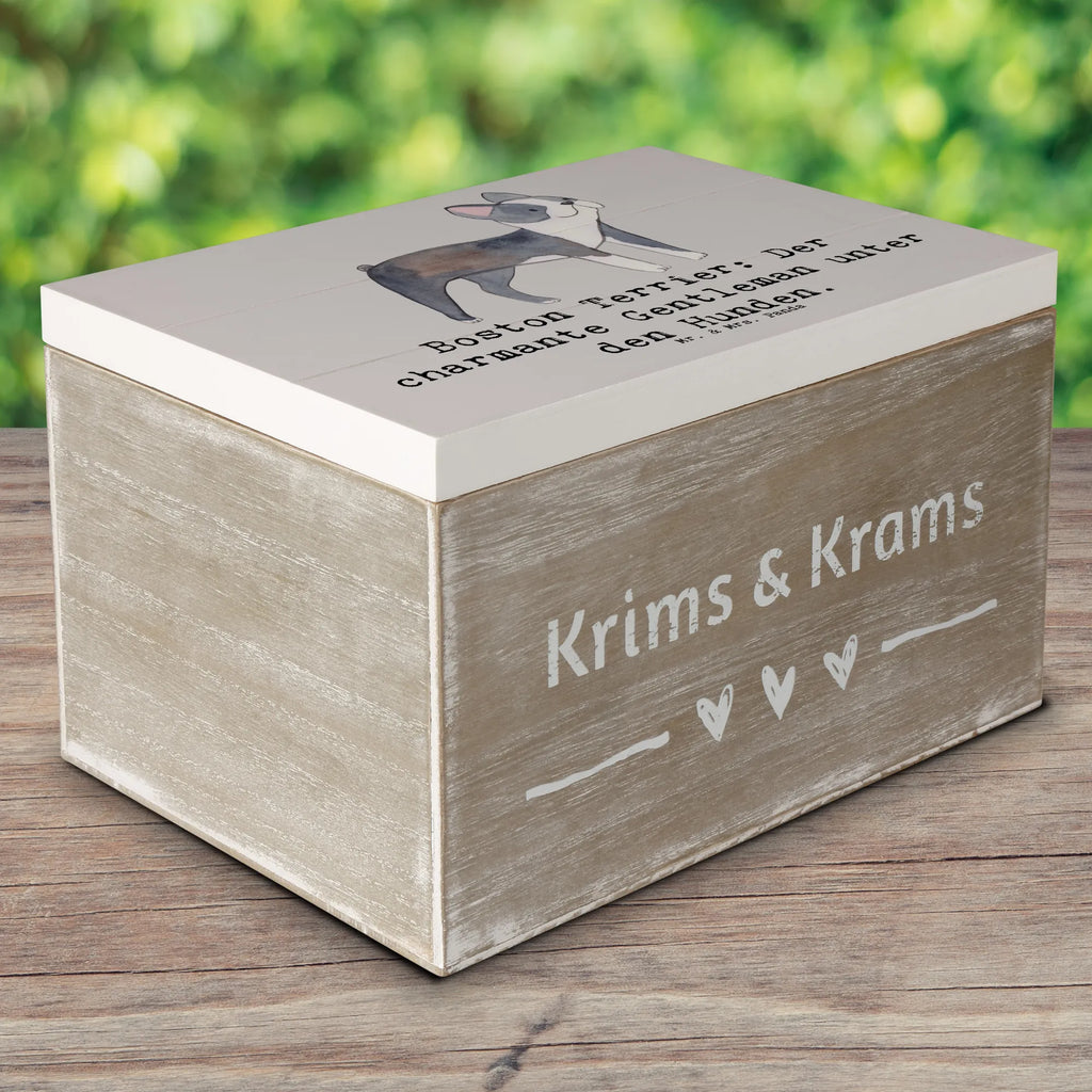 Wooden chest Boston Terrier: Der charmante Gentleman unter den Hunden. Schatulle, Schatzkiste, Dekokiste, Geschenkdose, Truhe, Erinnerungsbox, XXL, Holzkiste, Geschenkbox, Aufbewahrungsbox, Erinnerungskiste, Kiste, Hund, Hunderasse, Rassehund, Hundebesitzer, Geschenk, Tierfreund, Schenken, Welpe