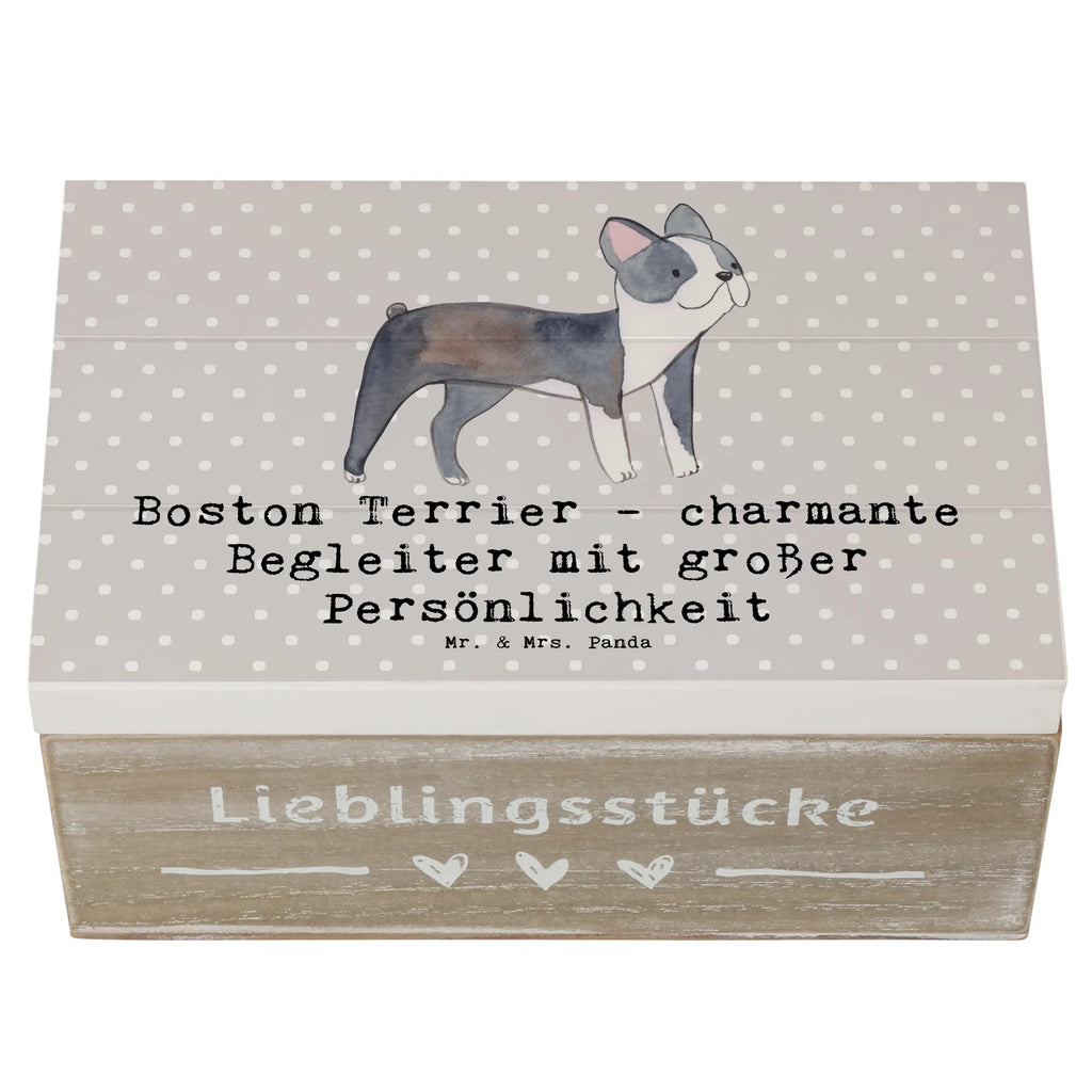 Wooden chest Boston Terrier - charmante Begleiter mit großer Persönlichkeit Erinnerungskiste, Holzkiste, Aufbewahrungsbox, Geschenkbox, Kiste, Truhe, Dekokiste, XXL, Geschenkdose, Schatzkiste, Schatulle, Erinnerungsbox, Hund, Hunderasse, Rassehund, Hundebesitzer, Geschenk, Tierfreund, Schenken, Welpe