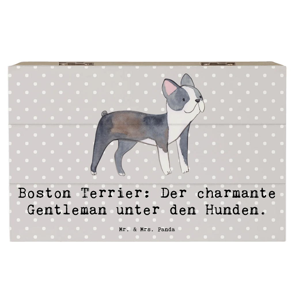 Wooden chest Boston Terrier: Der charmante Gentleman unter den Hunden. Schatulle, Schatzkiste, Dekokiste, Geschenkdose, Truhe, Erinnerungsbox, XXL, Holzkiste, Geschenkbox, Aufbewahrungsbox, Erinnerungskiste, Kiste, Hund, Hunderasse, Rassehund, Hundebesitzer, Geschenk, Tierfreund, Schenken, Welpe