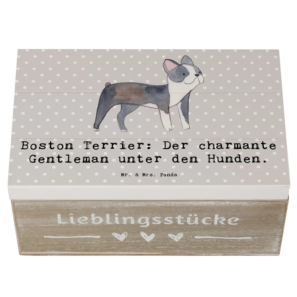 Wooden chest Boston Terrier: Der charmante Gentleman unter den Hunden. Schatulle, Schatzkiste, Dekokiste, Geschenkdose, Truhe, Erinnerungsbox, XXL, Holzkiste, Geschenkbox, Aufbewahrungsbox, Erinnerungskiste, Kiste, Hund, Hunderasse, Rassehund, Hundebesitzer, Geschenk, Tierfreund, Schenken, Welpe