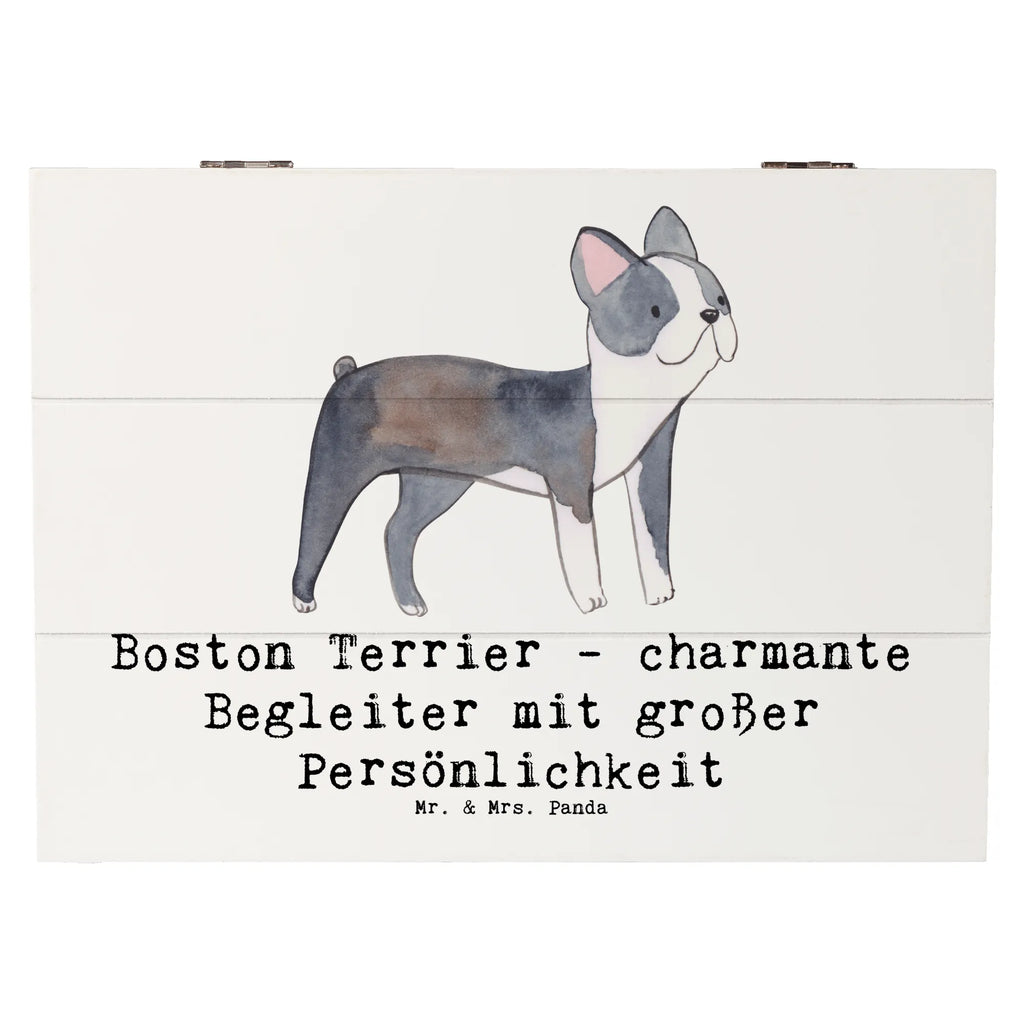 Wooden chest Boston Terrier - charmante Begleiter mit großer Persönlichkeit Erinnerungskiste, Holzkiste, Aufbewahrungsbox, Geschenkbox, Kiste, Truhe, Dekokiste, XXL, Geschenkdose, Schatzkiste, Schatulle, Erinnerungsbox, Hund, Hunderasse, Rassehund, Hundebesitzer, Geschenk, Tierfreund, Schenken, Welpe