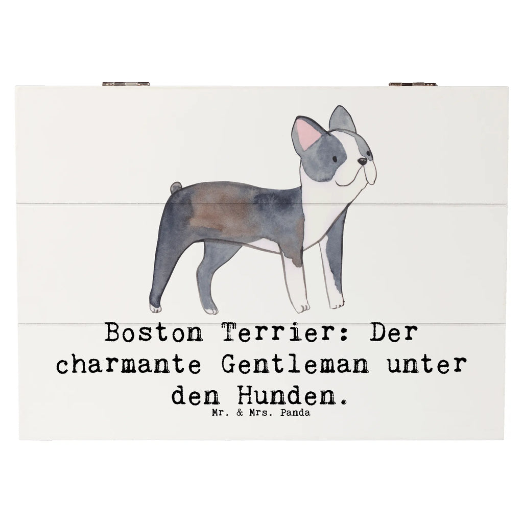 Wooden chest Boston Terrier: Der charmante Gentleman unter den Hunden. Schatulle, Schatzkiste, Dekokiste, Geschenkdose, Truhe, Erinnerungsbox, XXL, Holzkiste, Geschenkbox, Aufbewahrungsbox, Erinnerungskiste, Kiste, Hund, Hunderasse, Rassehund, Hundebesitzer, Geschenk, Tierfreund, Schenken, Welpe