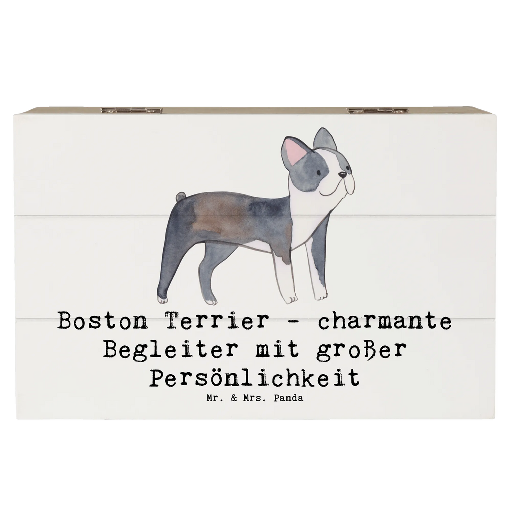 Wooden chest Boston Terrier - charmante Begleiter mit großer Persönlichkeit Erinnerungskiste, Holzkiste, Aufbewahrungsbox, Geschenkbox, Kiste, Truhe, Dekokiste, XXL, Geschenkdose, Schatzkiste, Schatulle, Erinnerungsbox, Hund, Hunderasse, Rassehund, Hundebesitzer, Geschenk, Tierfreund, Schenken, Welpe