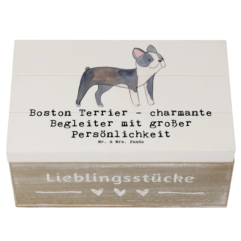 Wooden chest Boston Terrier - charmante Begleiter mit großer Persönlichkeit Erinnerungskiste, Holzkiste, Aufbewahrungsbox, Geschenkbox, Kiste, Truhe, Dekokiste, XXL, Geschenkdose, Schatzkiste, Schatulle, Erinnerungsbox, Hund, Hunderasse, Rassehund, Hundebesitzer, Geschenk, Tierfreund, Schenken, Welpe