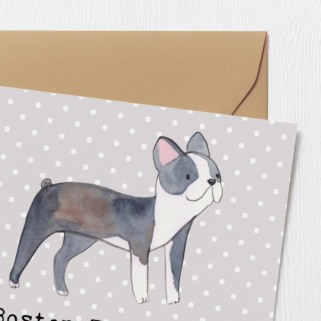 Deluxe Karte Boston Terrier Hochwertige Grußkarte, Karte, Hochwertige Klappkarte, Grußkarte, Klappkarte, Einladungskarte, Glückwunschkarte, Geburtstagskarte, Hochzeitskarte, Hund, Hunderasse, Rassehund, Hundebesitzer, Geschenk, Tierfreund, Schenken, Welpe