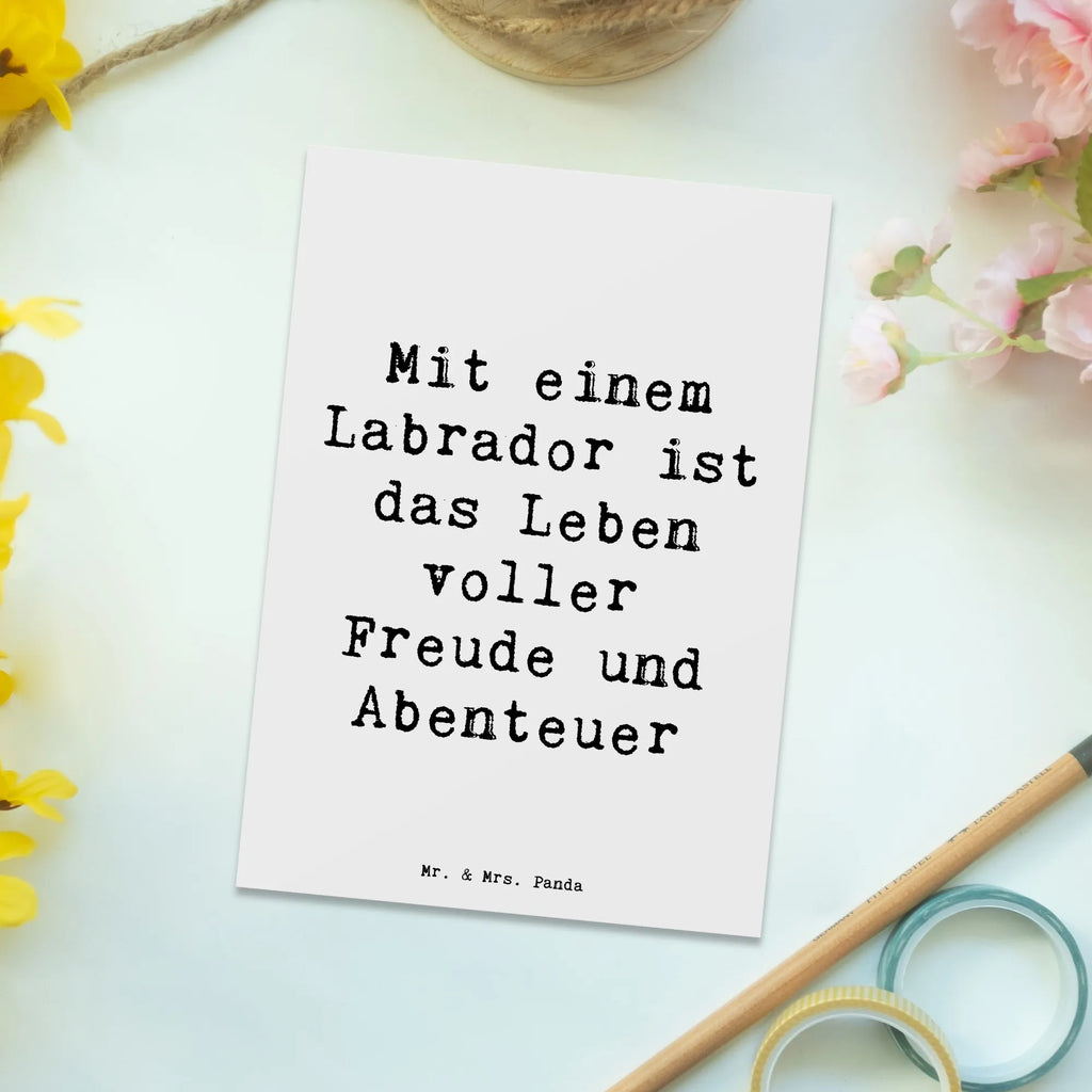 Postkarte Spruch Labradorleben Karte, Dankeskarte, Geschenkkarte, Einladungskarte, Geburtstagskarte, Postkarte, Einladungskarten Geburtstag, Einladung, Ansichtskarten, Einladung Geburtstag, Ansichtskarte, Grußkarte, Hund, Hunderasse, Rassehund, Hundebesitzer, Geschenk, Tierfreund, Schenken, Welpe
