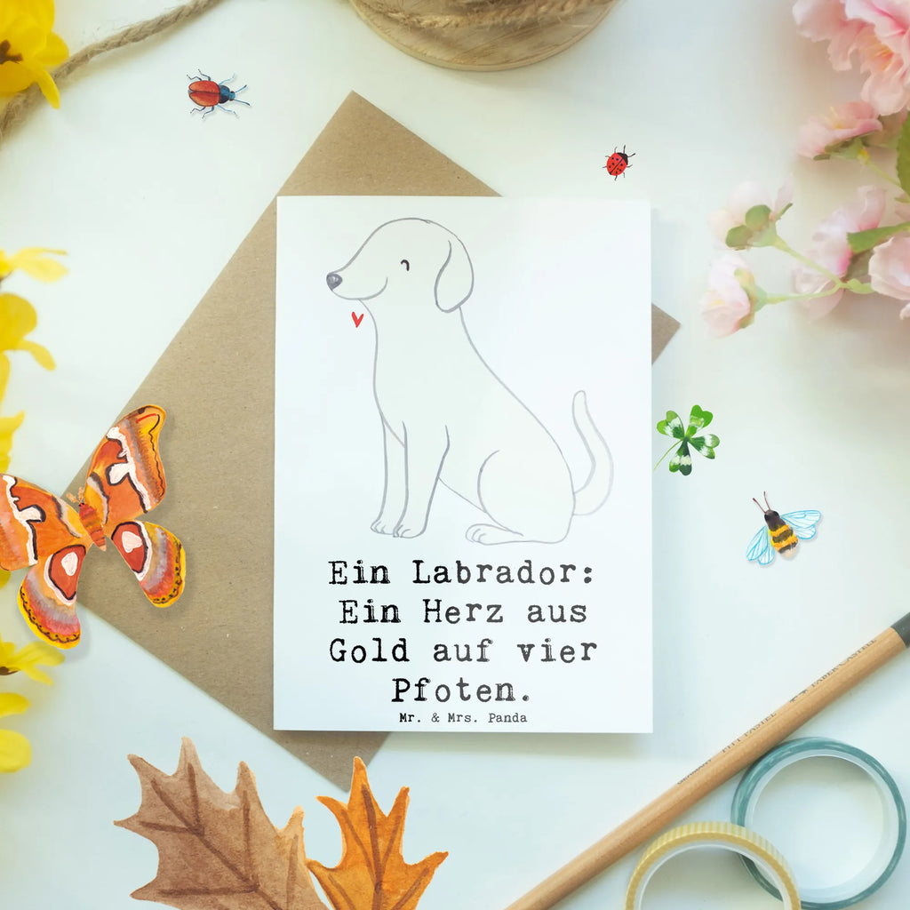 Grußkarte Labrador Herz Glückwunschkarte, Geburtstagskarte, Karte, Hochzeitskarte, Grußkarte, Klappkarte, Ansichtskarten, Einladungskarte, Hund, Hunderasse, Rassehund, Hundebesitzer, Geschenk, Tierfreund, Schenken, Welpe