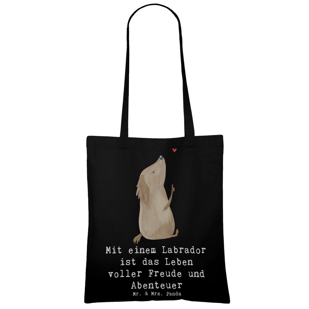 Tote bag Mit einem Labrador ist das Leben voller Freude und Abenteuer Laptoptasche, Einkaufstasche, Badetasche, Stoffbeutel, Stofftasche, Tragetasche, Einkaufstüte, Tasche, Beutel, Strandtasche, Beuteltasche, Shopper, Schultertasche, Jutetasche, Jutebeutel, Umhängetasche, Hund, Hunderasse, Rassehund, Hundebesitzer, Geschenk, Tierfreund, Schenken, Welpe