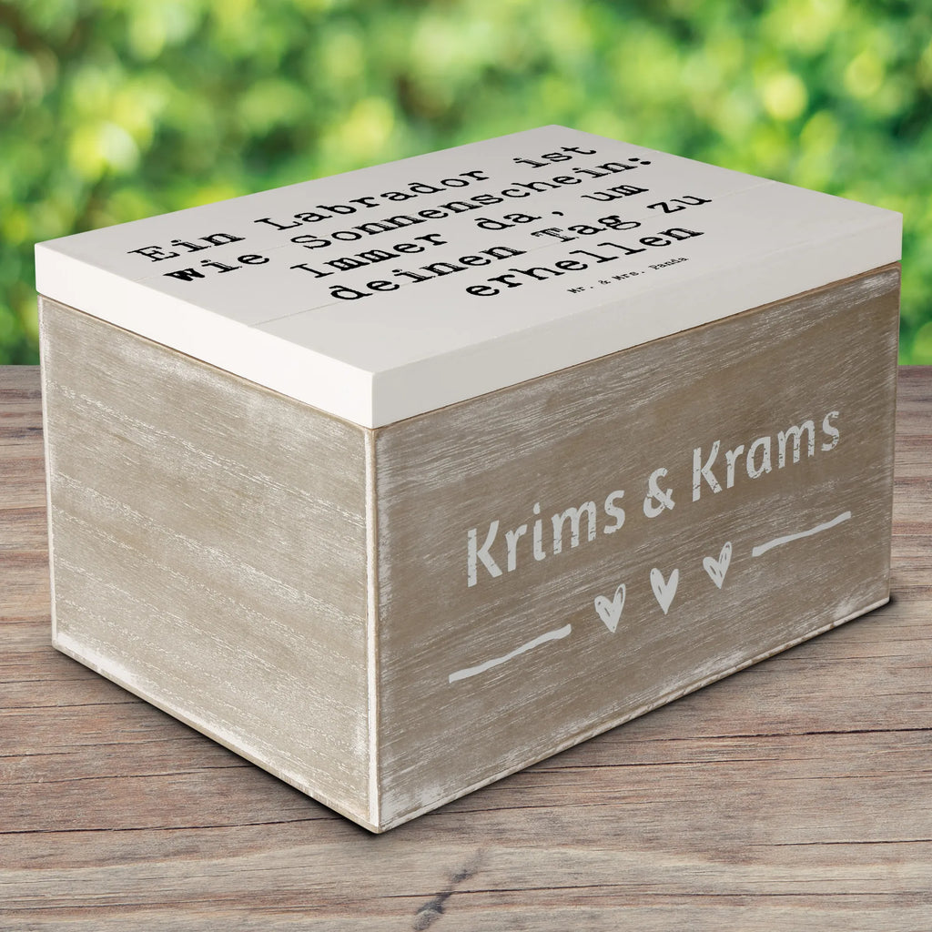 Wooden chest Saying Ein Labrador ist wie Sonnenschein: Immer da, um deinen Tag zu erhellen Schatzkiste, Kiste, Dekokiste, Geschenkdose, Truhe, Geschenkbox, Schatulle, Erinnerungsbox, Holzkiste, Erinnerungskiste, Aufbewahrungsbox, XXL, Hund, Hunderasse, Rassehund, Hundebesitzer, Geschenk, Tierfreund, Schenken, Welpe