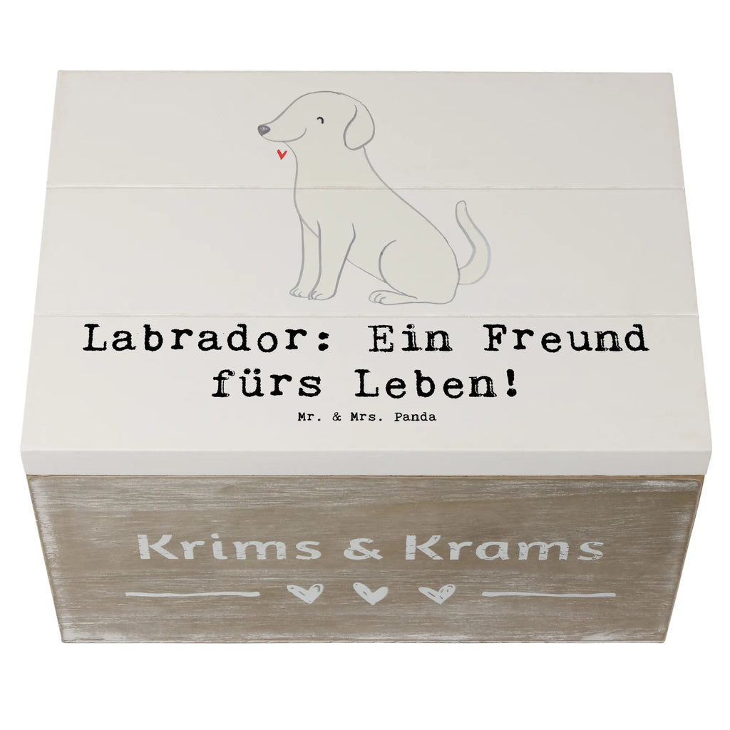 Holzkiste Labrador Freund Kiste, Erinnerungskiste, Dekokiste, Geschenkdose, Truhe, Erinnerungsbox, Schatzkiste, Schatulle, Geschenkbox, Aufbewahrungsbox, XXL, Holzkiste, Hund, Hunderasse, Rassehund, Hundebesitzer, Geschenk, Tierfreund, Schenken, Welpe