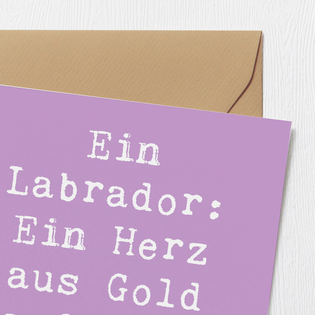 Deluxe Karte Spruch Labrador Herz Karte, Grußkarte, Hochwertige Grußkarte, Klappkarte, Geburtstagskarte, Glückwunschkarte, Einladungskarte, Hochzeitskarte, Hochwertige Klappkarte, Hund, Hunderasse, Rassehund, Hundebesitzer, Geschenk, Tierfreund, Schenken, Welpe