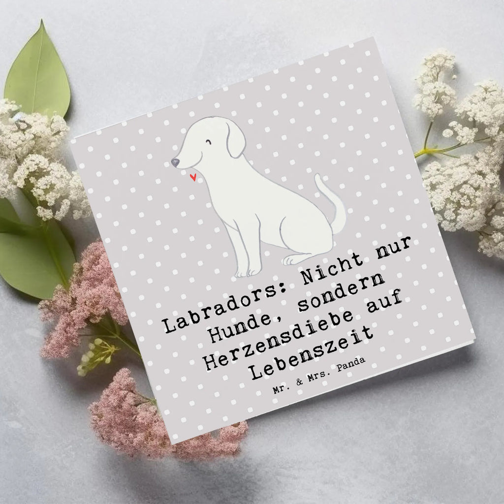 Deluxe Karte Labrador Herzensdiebe Klappkarte, Karte, Hochzeitskarte, Grußkarte, Hochwertige Klappkarte, Geburtstagskarte, Einladungskarte, Hochwertige Grußkarte, Glückwunschkarte, Hund, Hunderasse, Rassehund, Hundebesitzer, Geschenk, Tierfreund, Schenken, Welpe