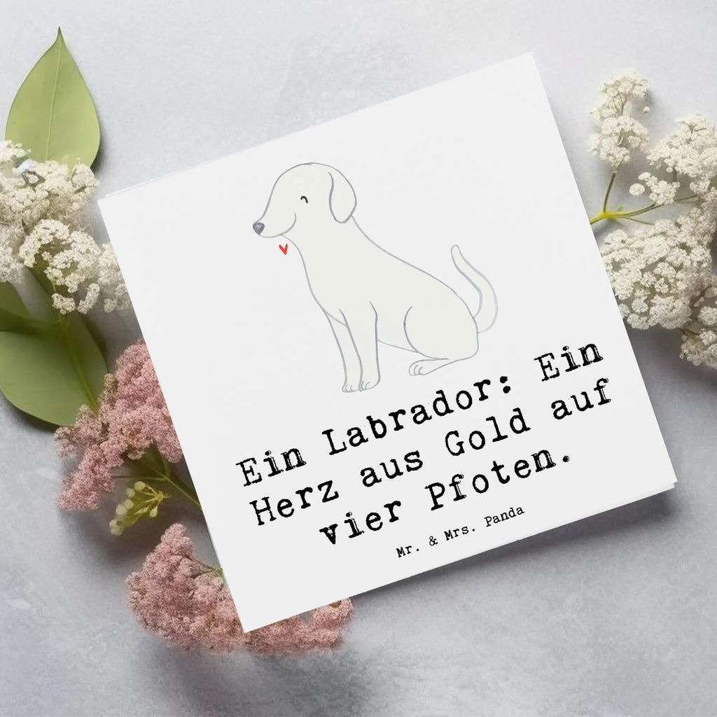 Deluxe Karte Labrador Herz Glückwunschkarte, Karte, Klappkarte, Geburtstagskarte, Hochwertige Klappkarte, Hochwertige Grußkarte, Einladungskarte, Hochzeitskarte, Grußkarte, Hund, Hunderasse, Rassehund, Hundebesitzer, Geschenk, Tierfreund, Schenken, Welpe