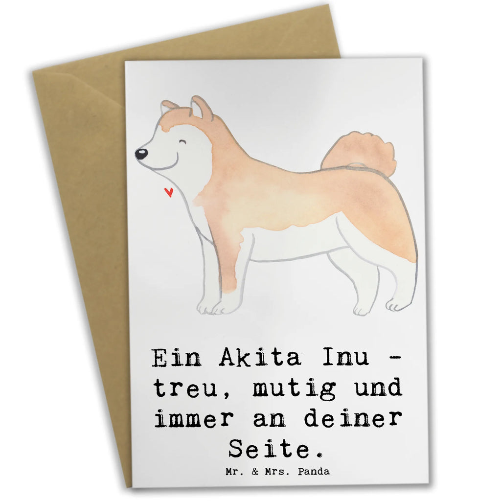 Greetings card Ein Akita Inu - treu, mutig und immer an deiner Seite. Ansichtskarten, Klappkarte, Einladungskarte, Grußkarte, Hochzeitskarte, Glückwunschkarte, Karte, Geburtstagskarte, Hund, Hunderasse, Rassehund, Hundebesitzer, Geschenk, Tierfreund, Schenken, Welpe