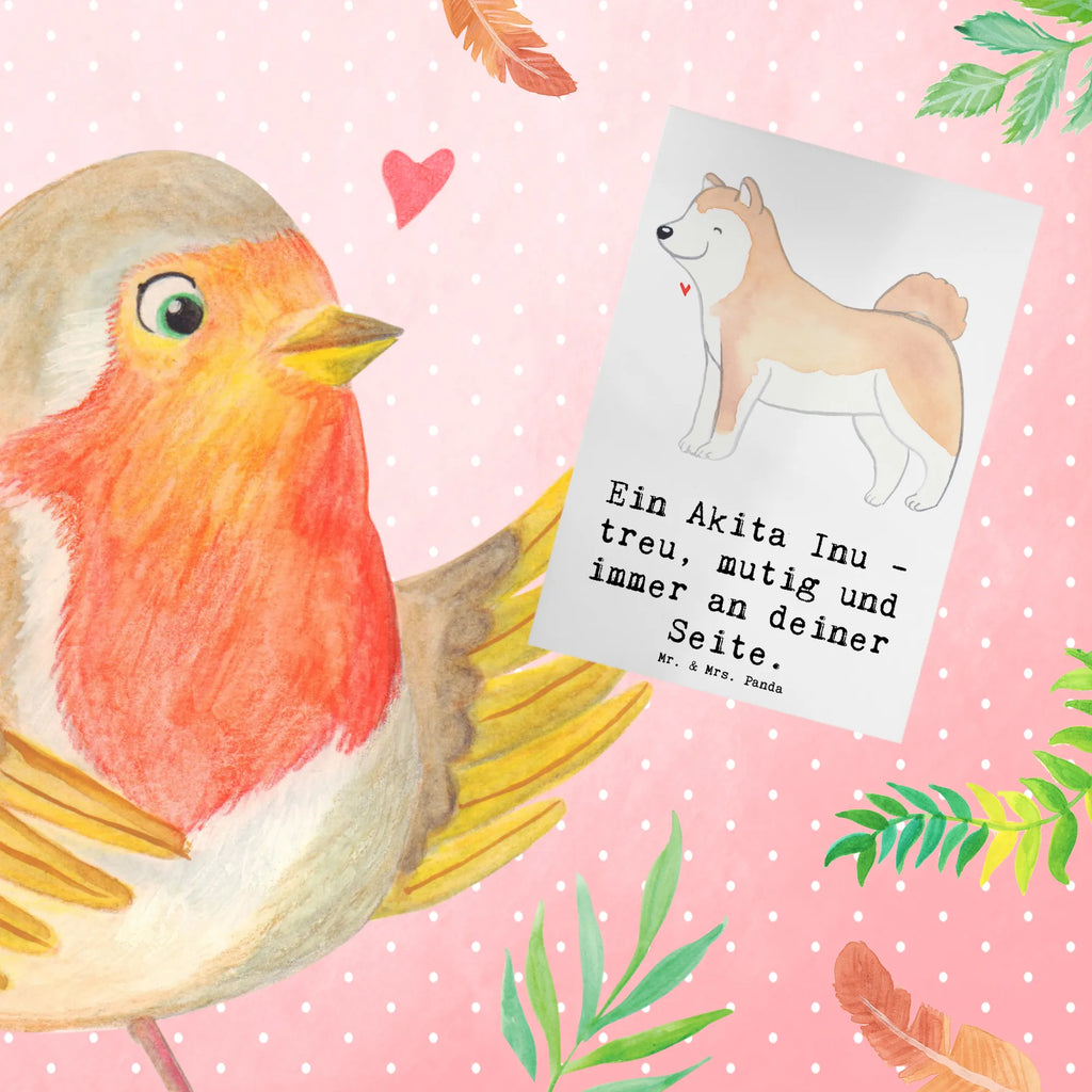 Greetings card Ein Akita Inu - treu, mutig und immer an deiner Seite. Ansichtskarten, Klappkarte, Einladungskarte, Grußkarte, Hochzeitskarte, Glückwunschkarte, Karte, Geburtstagskarte, Hund, Hunderasse, Rassehund, Hundebesitzer, Geschenk, Tierfreund, Schenken, Welpe