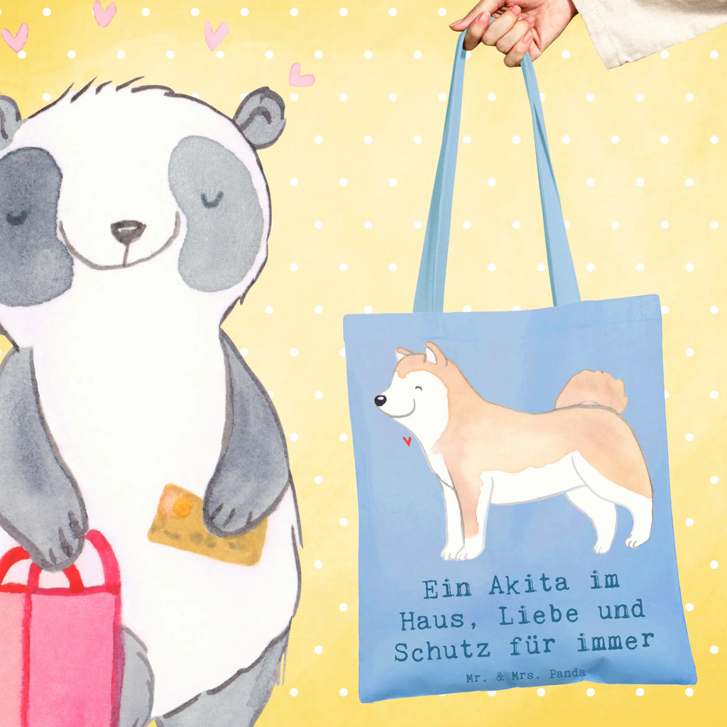 Tote bag Ein Akita im Haus, Liebe und Schutz für immer Stofftasche, Shopper, Einkaufstasche, Umhängetasche, Tragetasche, Jutebeutel, Stoffbeutel, Beutel, Beuteltasche, Strandtasche, Badetasche, Einkaufstüte, Schultertasche, Jutetasche, Laptoptasche, Tasche, Hund, Hunderasse, Rassehund, Hundebesitzer, Geschenk, Tierfreund, Schenken, Welpe