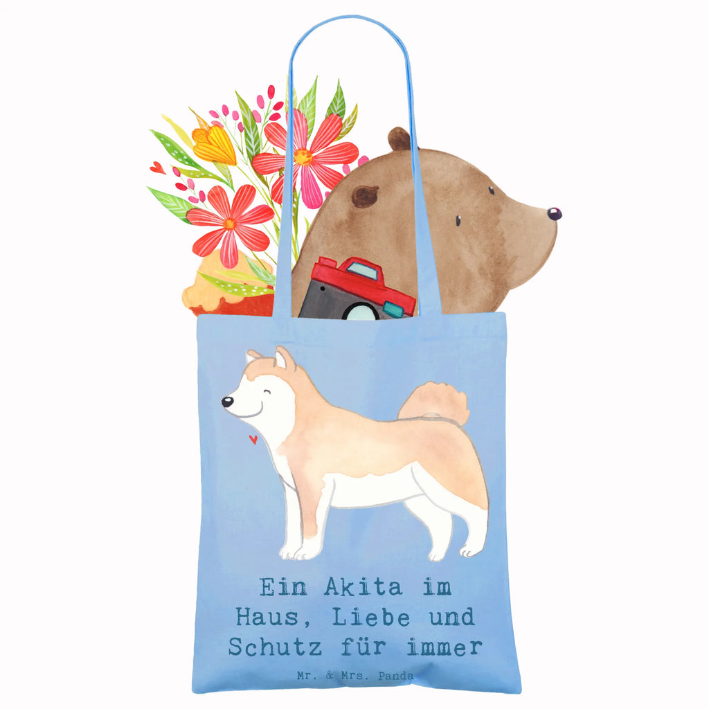 Tote bag Ein Akita im Haus, Liebe und Schutz für immer Stofftasche, Shopper, Einkaufstasche, Umhängetasche, Tragetasche, Jutebeutel, Stoffbeutel, Beutel, Beuteltasche, Strandtasche, Badetasche, Einkaufstüte, Schultertasche, Jutetasche, Laptoptasche, Tasche, Hund, Hunderasse, Rassehund, Hundebesitzer, Geschenk, Tierfreund, Schenken, Welpe