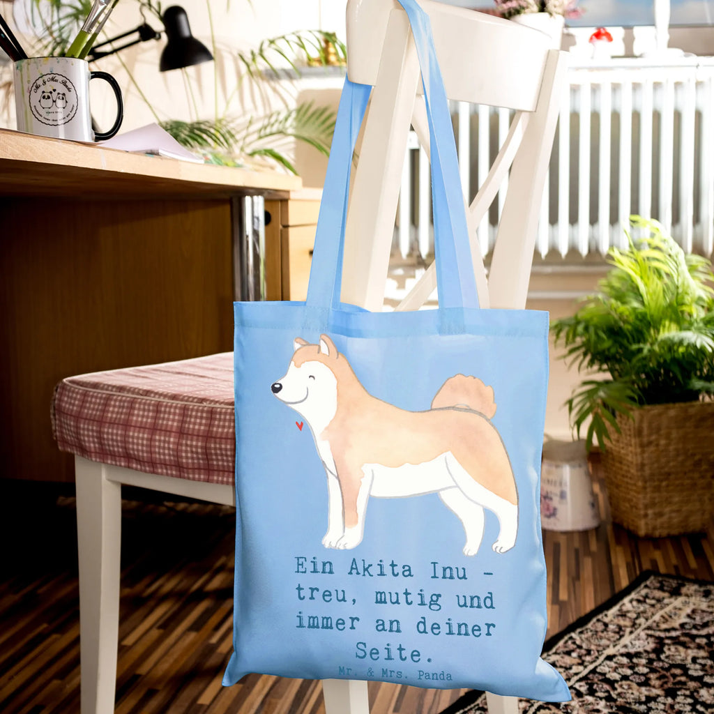 Tote bag Ein Akita Inu - treu, mutig und immer an deiner Seite. Jutetasche, Stofftasche, Beutel, Beuteltasche, Tasche, Umhängetasche, Shopper, Einkaufstasche, Stoffbeutel, Jutebeutel, Strandtasche, Tragetasche, Badetasche, Laptoptasche, Schultertasche, Einkaufstüte, Hund, Hunderasse, Rassehund, Hundebesitzer, Geschenk, Tierfreund, Schenken, Welpe