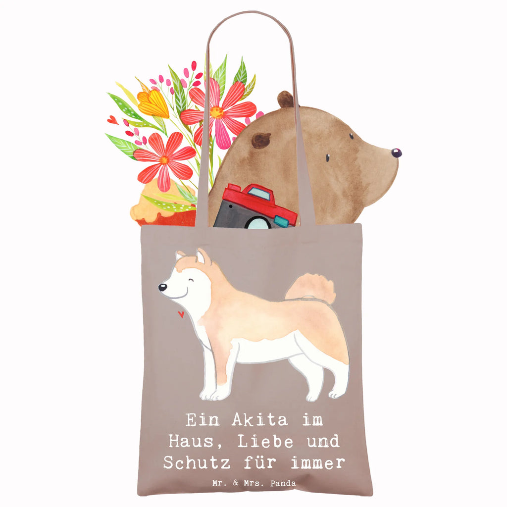 Tote bag Ein Akita im Haus, Liebe und Schutz für immer Stofftasche, Shopper, Einkaufstasche, Umhängetasche, Tragetasche, Jutebeutel, Stoffbeutel, Beutel, Beuteltasche, Strandtasche, Badetasche, Einkaufstüte, Schultertasche, Jutetasche, Laptoptasche, Tasche, Hund, Hunderasse, Rassehund, Hundebesitzer, Geschenk, Tierfreund, Schenken, Welpe