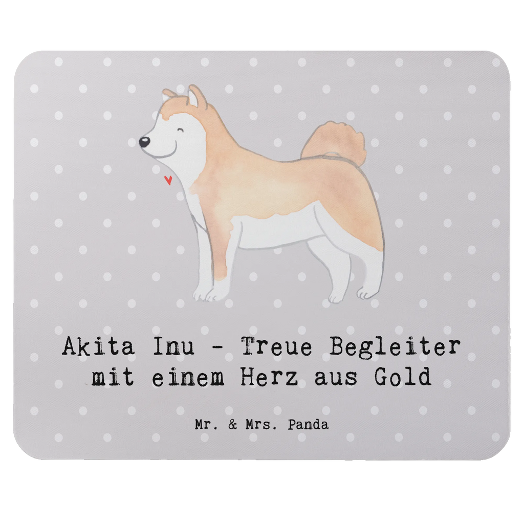 Mouse mat Akita Inu - Treue Begleiter mit einem Herz aus Gold Mauspad Büro, Computer zubehör, Designer Mauspad, Einzigartiges Mauspad, Mousepad, PC Zubehör, Mauspad, Mausunterlage, Arbeitszimmer, Büroausstattung, Hund, Hunderasse, Rassehund, Hundebesitzer, Geschenk, Tierfreund, Schenken, Welpe