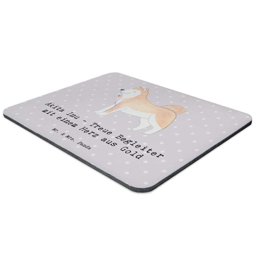 Mouse mat Akita Inu - Treue Begleiter mit einem Herz aus Gold Mauspad Büro, Computer zubehör, Designer Mauspad, Einzigartiges Mauspad, Mousepad, PC Zubehör, Mauspad, Mausunterlage, Arbeitszimmer, Büroausstattung, Hund, Hunderasse, Rassehund, Hundebesitzer, Geschenk, Tierfreund, Schenken, Welpe