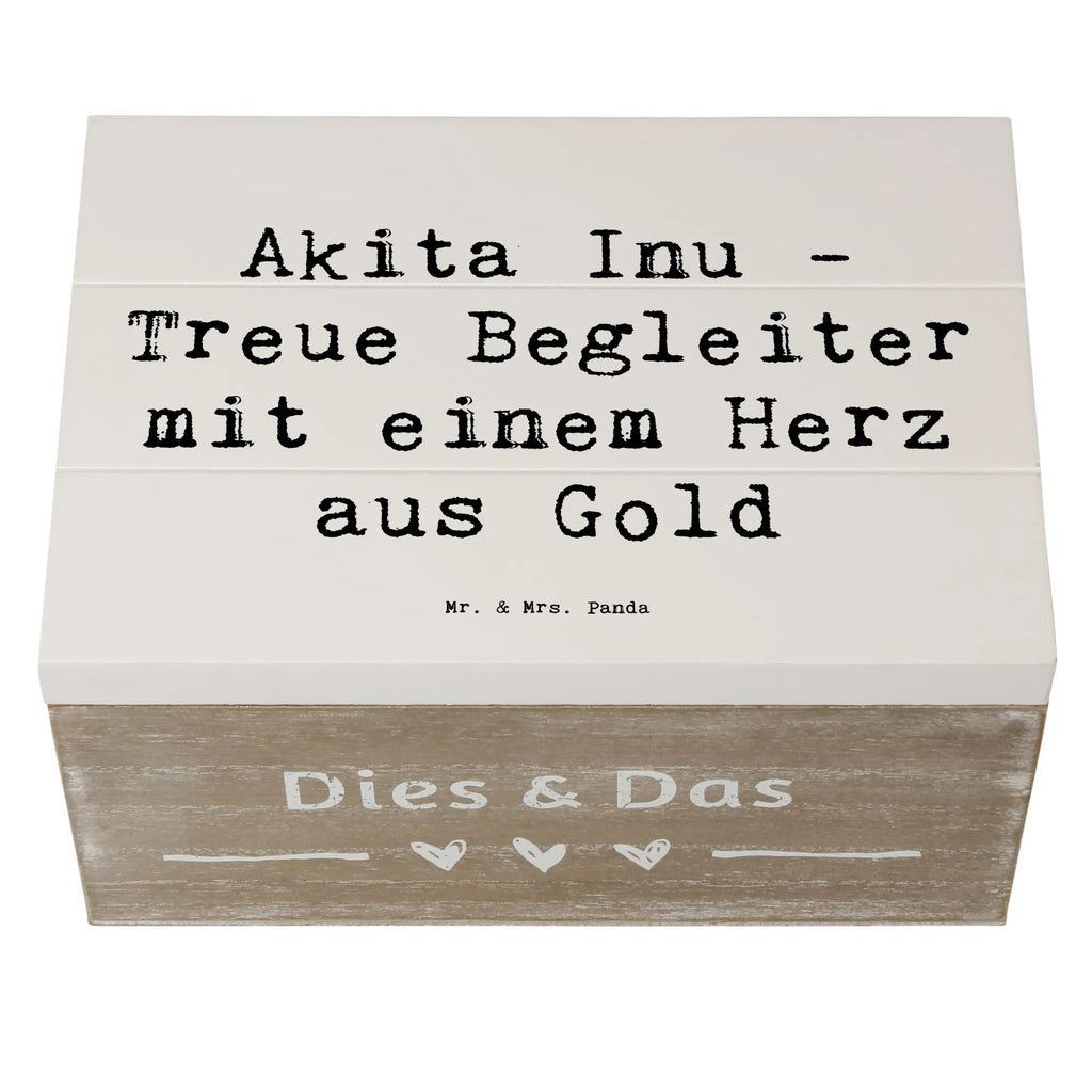 Wooden chest Saying Akita Inu - Treue Begleiter mit einem Herz aus Gold Holzkiste, Truhe, Dekokiste, Geschenkdose, Schatzkiste, Kiste, XXL, Erinnerungskiste, Geschenkbox, Erinnerungsbox, Schatulle, Aufbewahrungsbox, Hund, Hunderasse, Rassehund, Hundebesitzer, Geschenk, Tierfreund, Schenken, Welpe