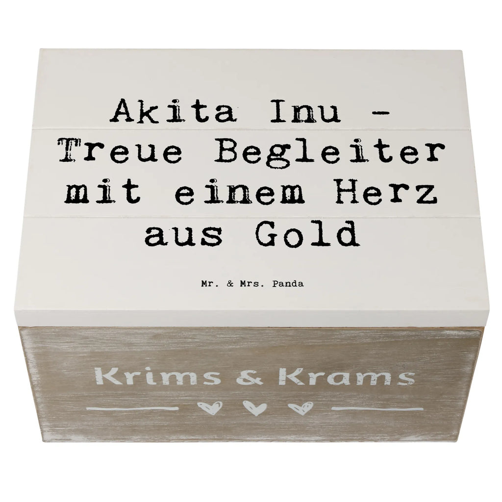 Wooden chest Saying Akita Inu - Treue Begleiter mit einem Herz aus Gold Holzkiste, Truhe, Dekokiste, Geschenkdose, Schatzkiste, Kiste, XXL, Erinnerungskiste, Geschenkbox, Erinnerungsbox, Schatulle, Aufbewahrungsbox, Hund, Hunderasse, Rassehund, Hundebesitzer, Geschenk, Tierfreund, Schenken, Welpe