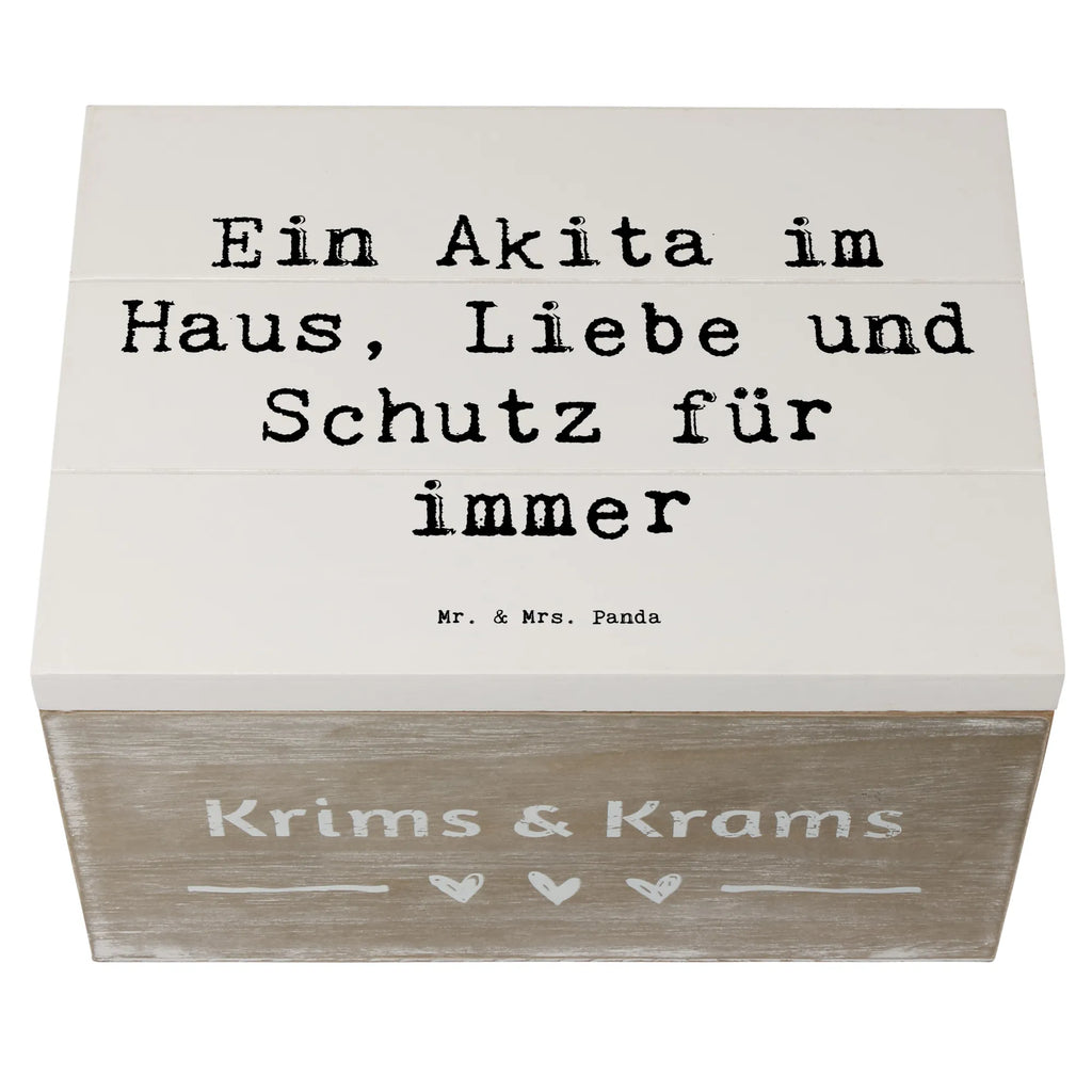 Wooden chest Saying Ein Akita im Haus, Liebe und Schutz für immer Schatzkiste, Geschenkbox, XXL, Kiste, Holzkiste, Dekokiste, Schatulle, Aufbewahrungsbox, Erinnerungsbox, Geschenkdose, Erinnerungskiste, Truhe, Hund, Hunderasse, Rassehund, Hundebesitzer, Geschenk, Tierfreund, Schenken, Welpe