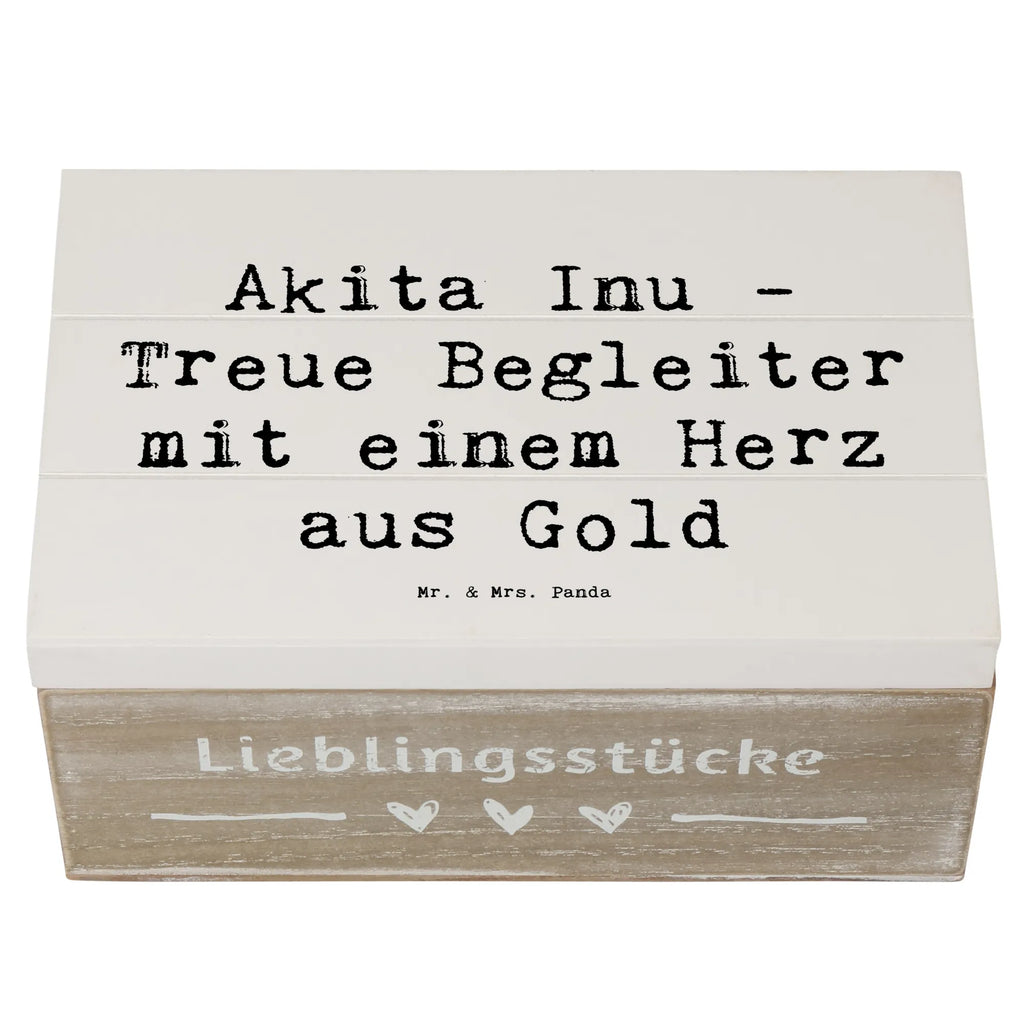 Wooden chest Saying Akita Inu - Treue Begleiter mit einem Herz aus Gold Holzkiste, Truhe, Dekokiste, Geschenkdose, Schatzkiste, Kiste, XXL, Erinnerungskiste, Geschenkbox, Erinnerungsbox, Schatulle, Aufbewahrungsbox, Hund, Hunderasse, Rassehund, Hundebesitzer, Geschenk, Tierfreund, Schenken, Welpe
