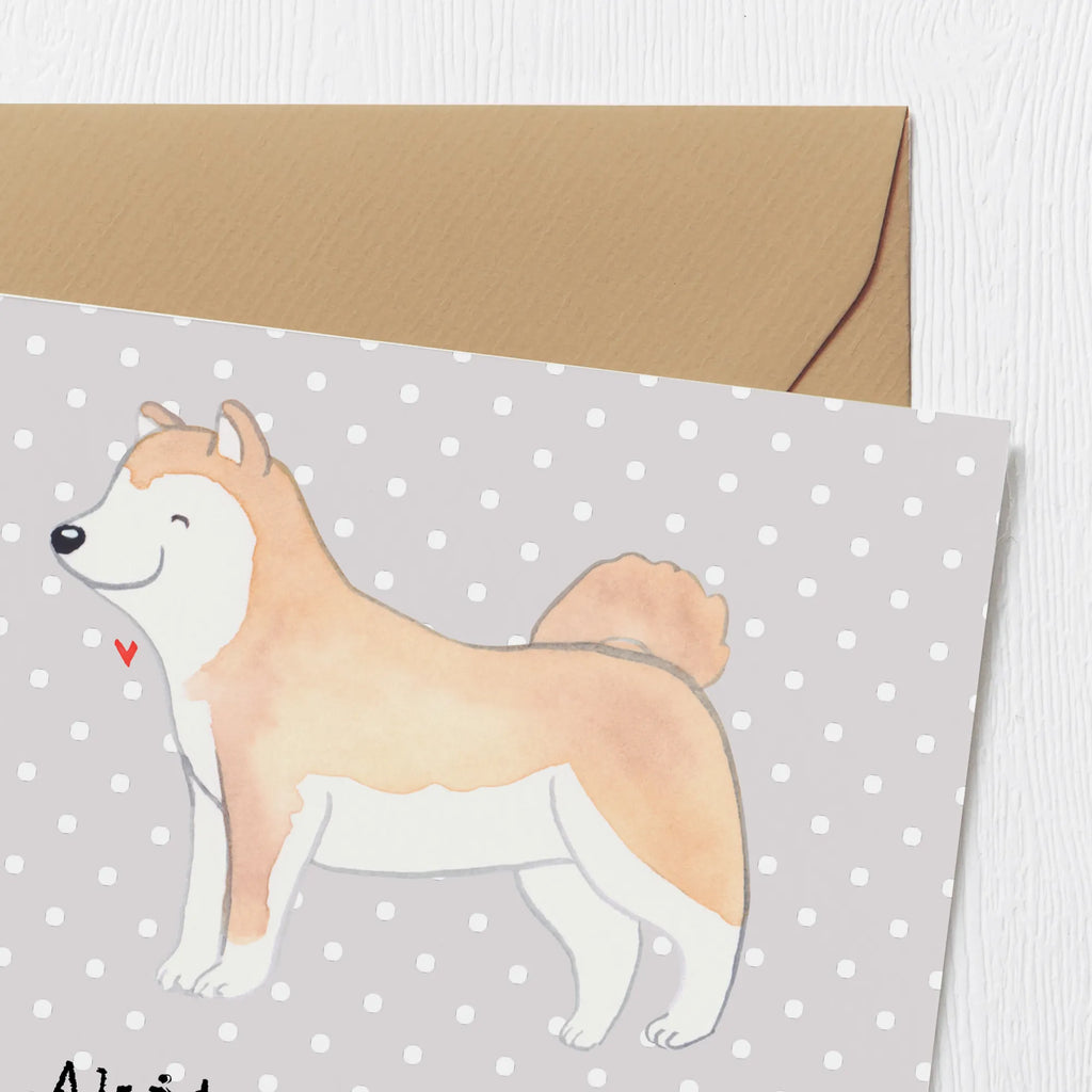 Deluxe Karte Akita Inu Freund Karte, Klappkarte, Hochzeitskarte, Geburtstagskarte, Hochwertige Grußkarte, Hochwertige Klappkarte, Glückwunschkarte, Grußkarte, Einladungskarte, Hund, Hunderasse, Rassehund, Hundebesitzer, Geschenk, Tierfreund, Schenken, Welpe