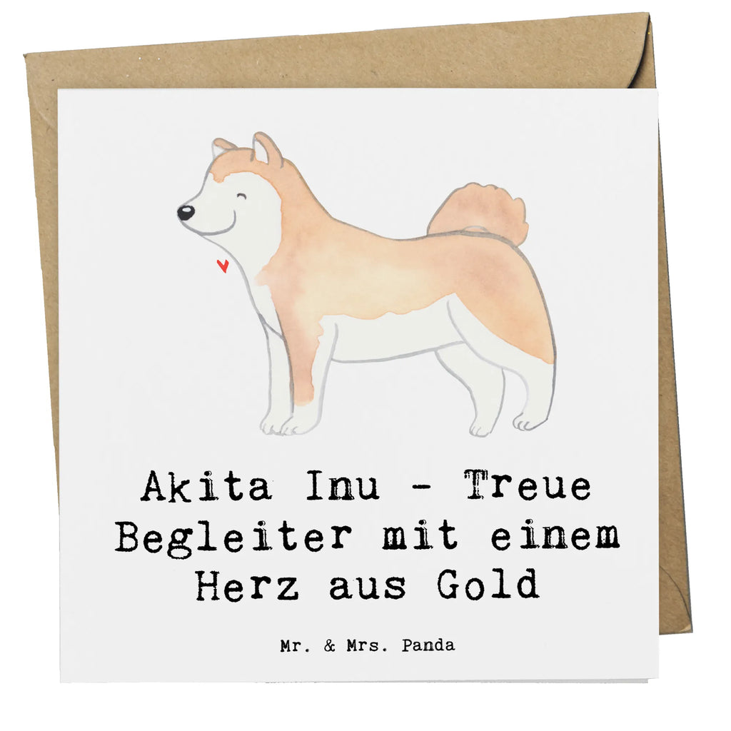 Deluxe Karte Akita Inu Herz Hochwertige Klappkarte, Einladungskarte, Glückwunschkarte, Hochwertige Grußkarte, Geburtstagskarte, Grußkarte, Karte, Hochzeitskarte, Klappkarte, Hund, Hunderasse, Rassehund, Hundebesitzer, Geschenk, Tierfreund, Schenken, Welpe