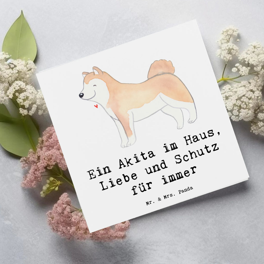 Deluxe Karte Akita Inu Liebe Karte, Hochwertige Klappkarte, Grußkarte, Einladungskarte, Hochzeitskarte, Glückwunschkarte, Klappkarte, Geburtstagskarte, Hochwertige Grußkarte, Hund, Hunderasse, Rassehund, Hundebesitzer, Geschenk, Tierfreund, Schenken, Welpe