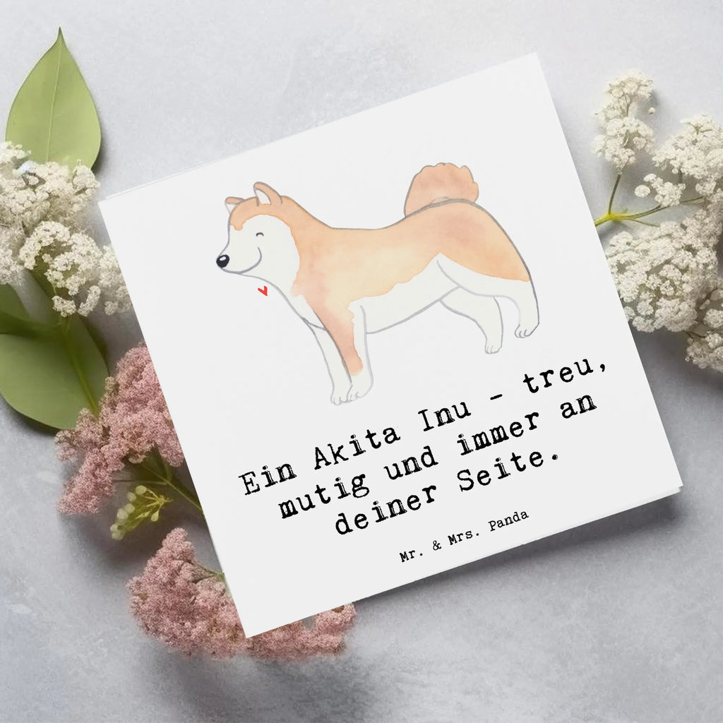 Deluxe Karte Akita Inu Freund Karte, Klappkarte, Hochzeitskarte, Geburtstagskarte, Hochwertige Grußkarte, Hochwertige Klappkarte, Glückwunschkarte, Grußkarte, Einladungskarte, Hund, Hunderasse, Rassehund, Hundebesitzer, Geschenk, Tierfreund, Schenken, Welpe
