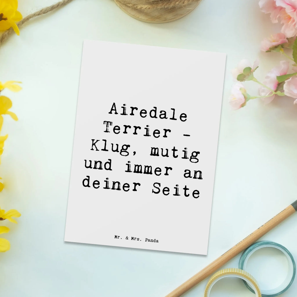 Postkarte Spruch Airedale Terrier Dankeskarte, Einladungskarten Geburtstag, Einladungskarte, Ansichtskarten, Karte, Geburtstagskarte, Ansichtskarte, Geschenkkarte, Postkarte, Einladung, Einladung Geburtstag, Grußkarte, Hund, Hunderasse, Rassehund, Hundebesitzer, Geschenk, Tierfreund, Schenken, Welpe